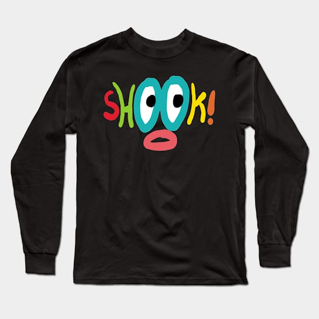 Shook Long Sleeve T-Shirt by Mark Ewbie